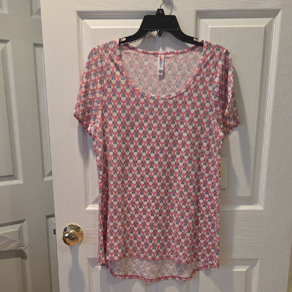 Disney Floral Pink and White Women's Top